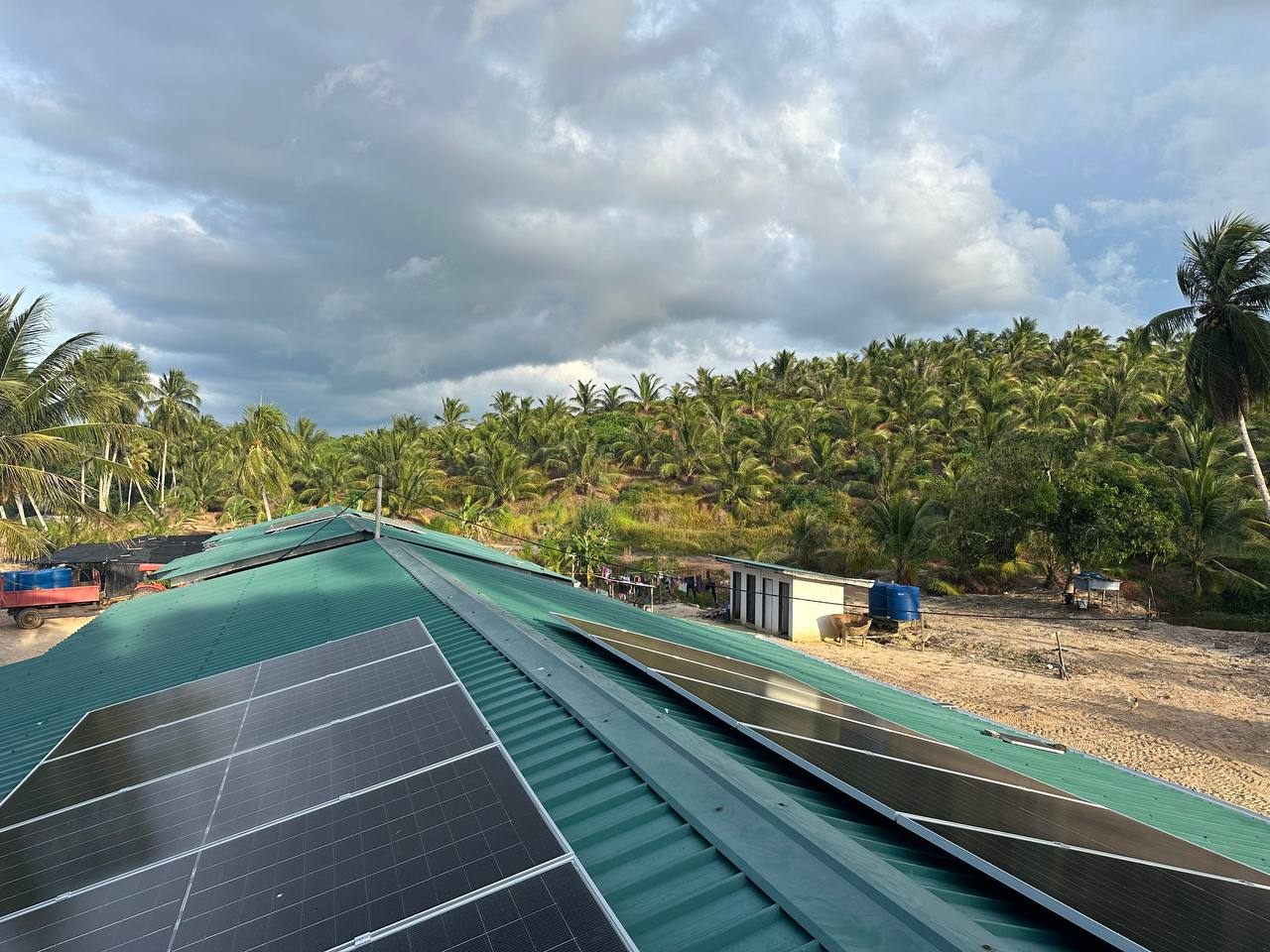 Rural rooftop solar system in Sabah